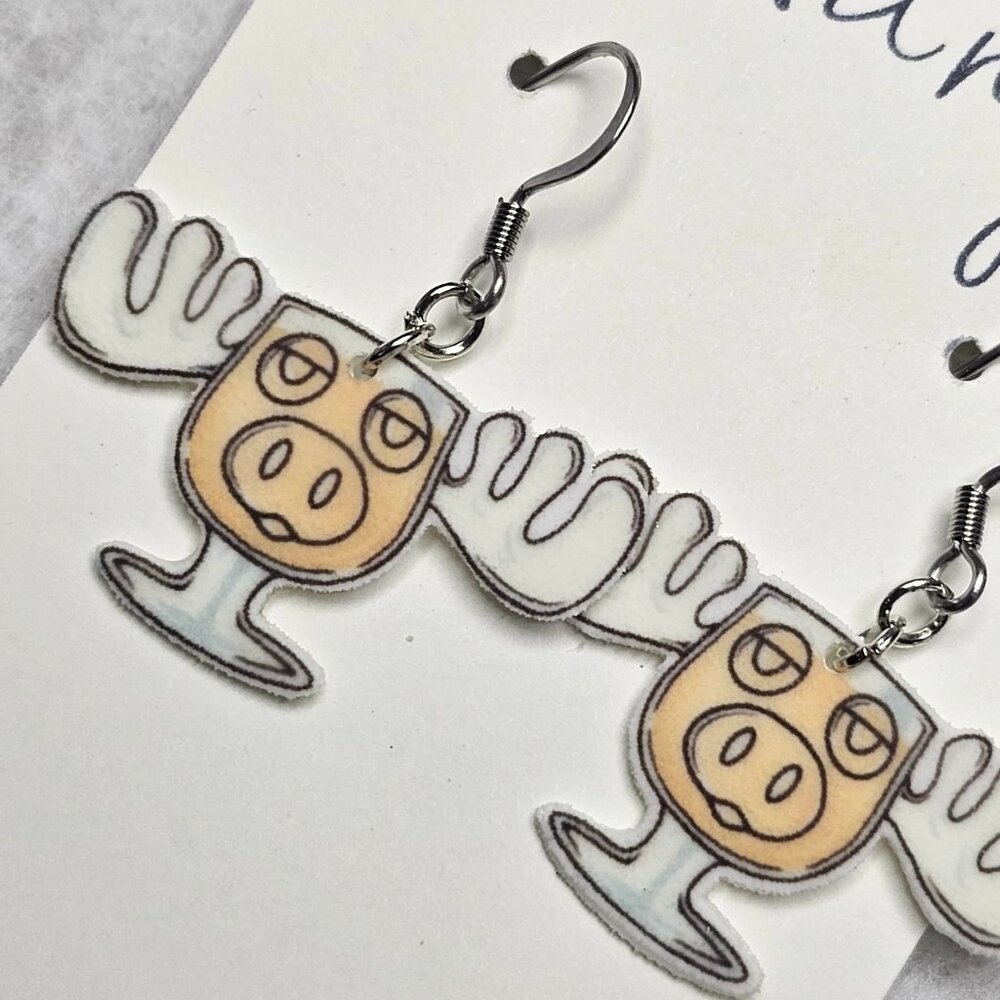 Moos mug earrings handmade